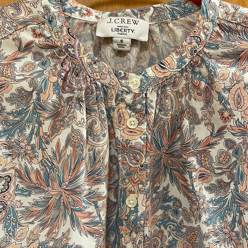 Women’s J Crew Liberty print blouse